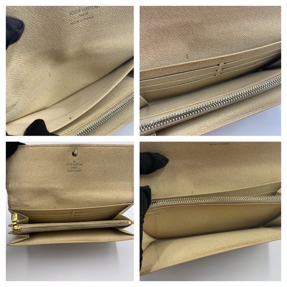 Authentic Louis Vuitton DA White Long Wallet - Picture 13 of 15